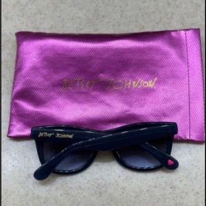 Betsey Johnson dark blue sunglasses